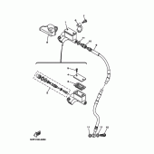 Схема узла: Передний тормозной цилиндр Yamaha TTR125 TT-R125