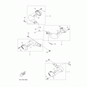 Схема узла: Поворотники Yamaha YZF-R125