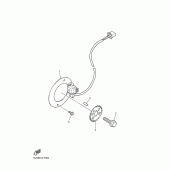 Схема узла: Pick up coil и governor Yamaha XJR1300