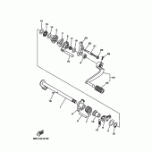Схема вузла: Вал перемикання Yamaha TTR110 TT-R110