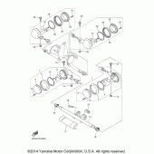 Схема узла: Поворотники Yamaha XVS650 V-Star Classic