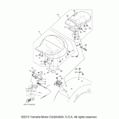 Схема узла: Сиденье Yamaha XV1900 Roadliner