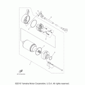 Схема вузла: Електричний стартер Yamaha TW200