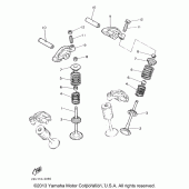 Схема узла: Клапан Yamaha XV535 Virago