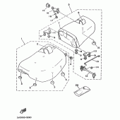 Схема узла: Сиденье Yamaha XV535 Virago