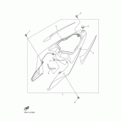 Схема вузла: Бічна кришка Yamaha YZF-R1 R1