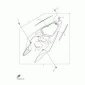 Схема вузла: Бічна кришка Yamaha YZF-R1 R1