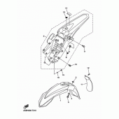 Схема узла: Крыло Yamaha WR250 WR250F