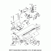 Схема вузла: Задній гальмівний циліндр Yamaha XV1900 Raider
