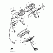 Схема узла: Панель приборов Yamaha FZX750