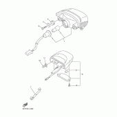 Схема вузла: Задній ліхтар (Стоп сигнал) Yamaha FZ6 FZ6 FAZER (ABS)