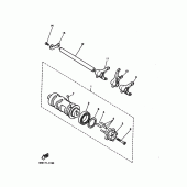 Схема вузла: Копірний вал та Вилки Yamaha XV1100 Virago Special