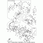 Схема узла: Впускная система Yamaha XV1600 Road Star Silverado