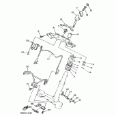 Схема вузла: Рульовий механізм Yamaha XV250 Virago