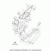 Схема вузла: Бічна кришка Yamaha TTR125 TT-R125