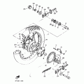 Схема узла: Заднее колесо Yamaha XTZ660 Tenere