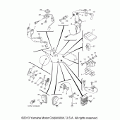 Схема вузла: Електроустаткування (1) Yamaha XV1900 Stratoliner S