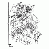 Схема узла: Карбюратор (4WY1, 4WY2) Yamaha XVZ1300 Royal Star Tour Classic