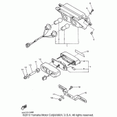 Схема вузла: Задній ліхтар (Стоп сигнал) Yamaha YZF600R Thundercat