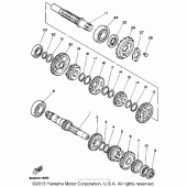Схема узла: Трансмиссия Yamaha XV250 Route 66
