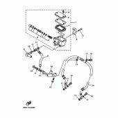 Схема узла: Передний тормозной цилиндр Yamaha XVS1100 Drag Star Classic