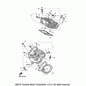Схема вузла: Головка циліндра Yamaha XVS1300 V-Star Tourer