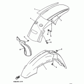 Схема узла: Крыло Yamaha YZ125