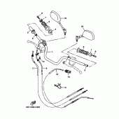 Схема узла: Руль и Тросики Yamaha YBR250
