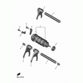 Схема вузла: Вал перемикання Yamaha YZF-R6/YZF600 R6