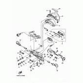 Схема вузла: Задній ліхтар (Стоп сигнал) Yamaha XV1900 Raider S