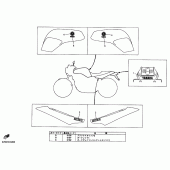 Схема узла: Графика и Эмблема (3VN1) Yamaha SRX400