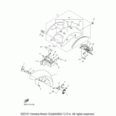 Схема узла: Крыло Yamaha XVS950 V-Star Tourer