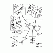 Схема узла: Электрооборудование 2 Yamaha XV1900 Midnight Star