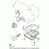 Схема вузла: Олійний охолоджувач Yamaha YZF600R Thundercat