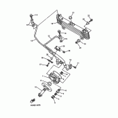 Схема вузла: Олійний охолоджувач Yamaha XJ900 Diversion