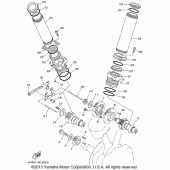 Схема узла: Распредвал и Цепь ГРМ Yamaha XV1600 Road Star Silverado