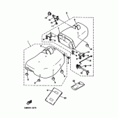 Схема узла: Сиденье Yamaha XV400 Virago