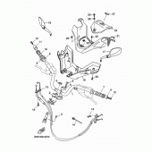 Схема узла: Руль и Тросики Yamaha YP250 X-MAX