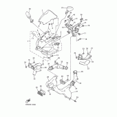 Схема узла: Облицовочные элементы 1 Yamaha YZF-R6/ YZF600 R6