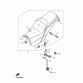 Схема узла: Сиденье Yamaha FZS1000 FAZER