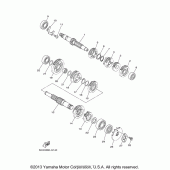 Схема узла: Трансмиссия Yamaha TTR125 TT-R125