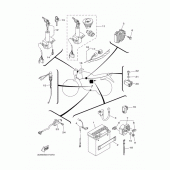 Схема узла: Электрооборудование 1 Yamaha YBR125