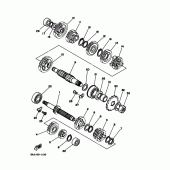 Схема узла: Трансмиссия Yamaha YZ125
