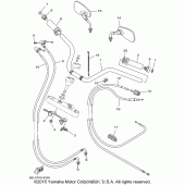 Схема узла: Руль и Тросики Yamaha XVS1100 V-Star Custom