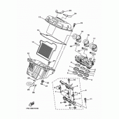 Схема вузла: Впускна система 2 Yamaha MT09/MTN850 MT-09