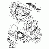 Схема узла: Облицовочные элементы 1 Yamaha XTZ660 Tenere