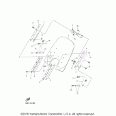 Схема вузла: Облицювальні елементи Yamaha XVS1300 V-Star Tourer