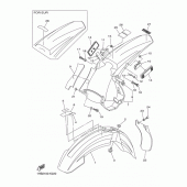 Схема узла: Крыло Yamaha WR450F