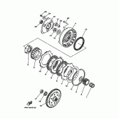 Схема вузла: Зчеплення Yamaha TTR50 TT-R50