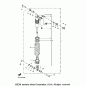 Схема вузла: Задня підвіска Yamaha YZ450F YZ450FX
